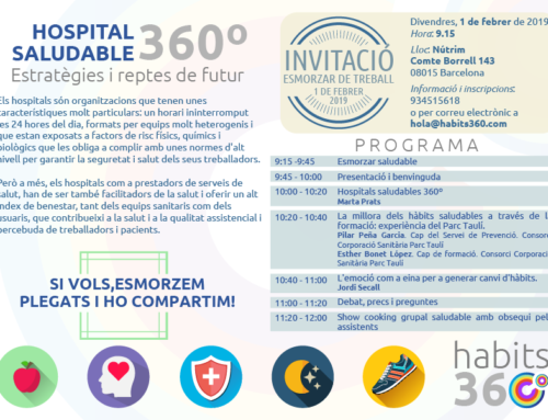 Jornada Hospital Saludable 360º  Estratègies i reptes de futur